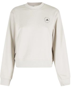 adidas By Stella McCartney Sweatshirt Met Logo-Detail - Wit