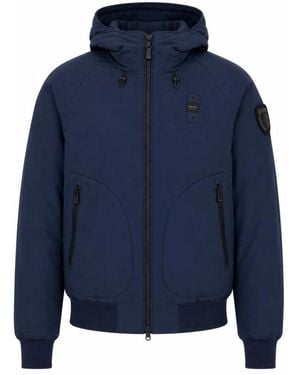 Blauer Gewatteerde Bomberjack - Blauw