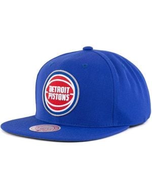 Mitchell & Ness Accessoires ,Blauw ,Detroit Pistons Team Ground 2.0 Snapback