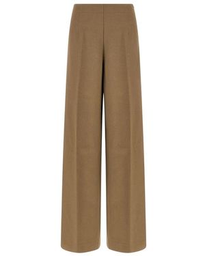 Herno Wide Trousers - Natural
