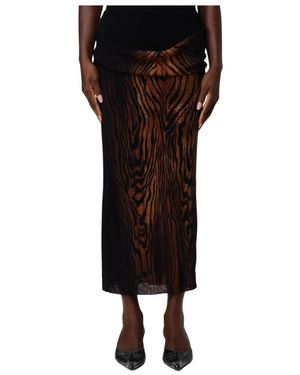 Jean Paul Gaultier Midi Skirts - Zwart