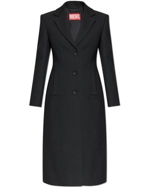 DIESEL Single-Breasted Coats - Negro