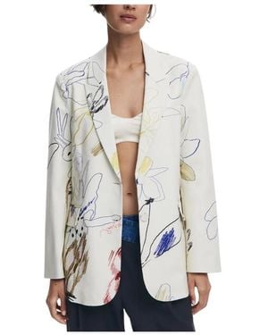 Desigual Witte Damesjas Artistieke Stijl