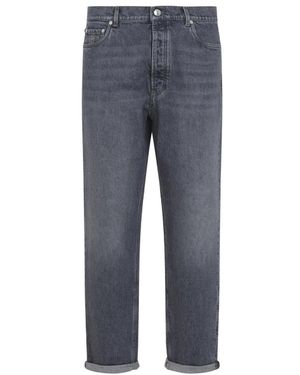 Brunello Cucinelli Jeans ,Grijs ,Straight Jeans