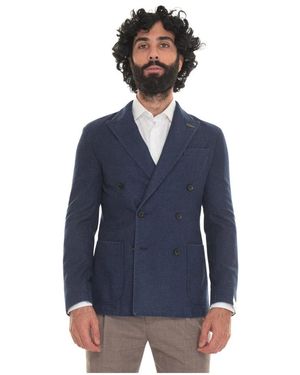 Paoloni Zweireihiger Blazer - Blau