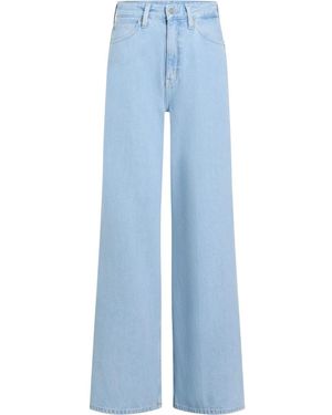 Calvin Klein High Rise Wide Leg Jeans - Blauw