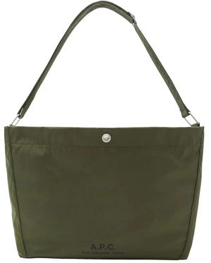 A.P.C. Journal Satchel - Groen