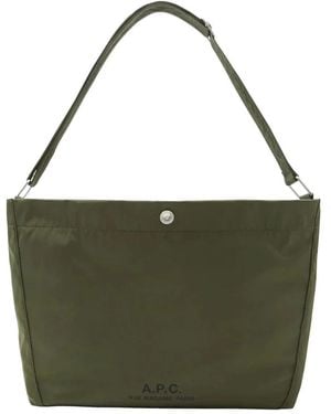 A.P.C. Journal Satchel - Groen