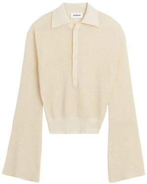 Soulland V-Neck Knitwear - Neutro