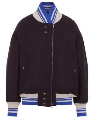 Dries Van Noten Bomber Jackets - Blue