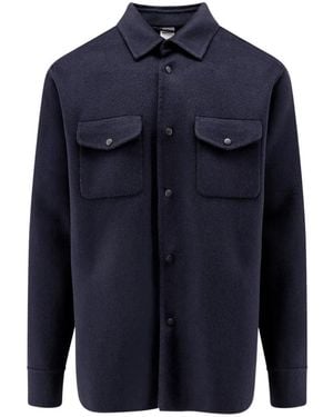 Aspesi Wolljacke Mit Knöpfen - Blau