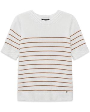 Bugatti Round-Neck Knitwear - Blanco