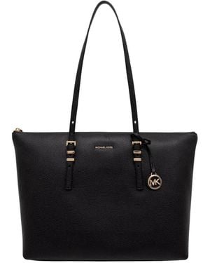 Michael Kors Tassen ,Zwart ,Leer Quinn Grote Leren Shopper