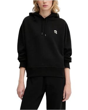 Karl Lagerfeld Logo Hoodie - Zwart