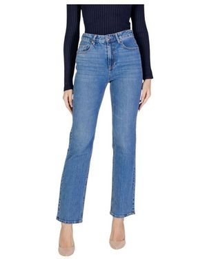 Vero Moda Jeans ,Blauw ,High Waist Straight Jeans Light Wash