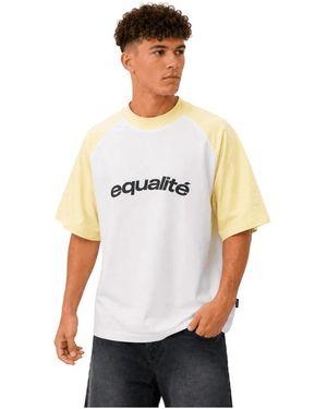 Equalite Tops ,Veelkleurig ,Katoen Celeste Boxy T-Shirt - Wit