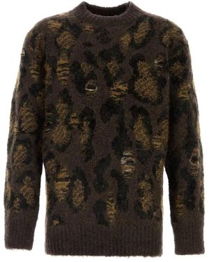 Junya Watanabe Round-Neck Knitwear - Negro