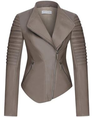 VESPUCCI by VSP Leather Jackets - Gray