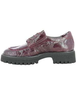 Softwaves Schoenen ,Rood ,9.56.05 Laced Shoe - Bruin