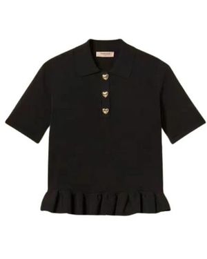Twinset Polo Hemden - Zwart