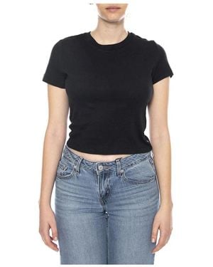 Levi's Tops ,Zwart ,Katoen Essential Sporty Tee