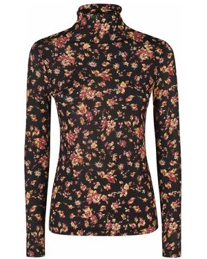 Ulla Johnson Tops ,Veelkleurig ,Rayon Aurelia Jersey Top - Zwart