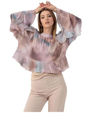 Kocca Anspruchsvolles Kurzes Oversize-Oberteil - Pink