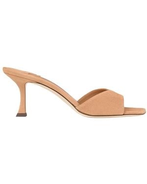 Jimmy Choo Heeled Mules - Natural