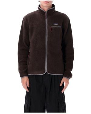 Patagonia Fitness ,Bruin ,Polyester Retro Pile Fleece Jas - Zwart