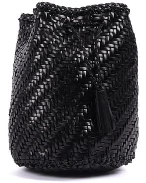 Dragon Diffusion Pompom Double Jump Schultertasche - Schwarz