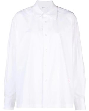 T By Alexander Wang Oversized Poplin Shirt - Wit