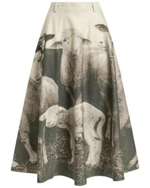 Moschino Midi Skirts - Grey