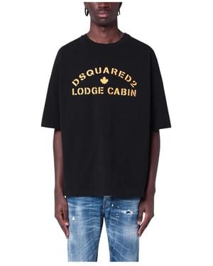 DSquared² Schwarze T-Shirt Und Polo Kollektion