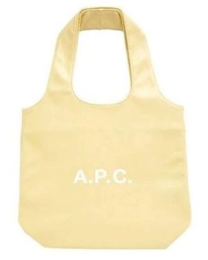 A.P.C. Tassen ,Geel ,Leer Ninon Tote