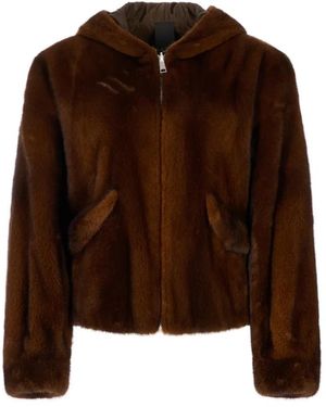 Blancha Faux Fur & Shearling Jackets - Marrón