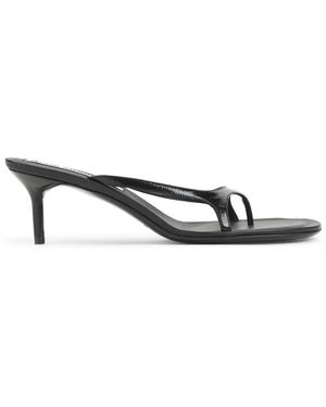 Acne Studios Leder Kitten Heels - Schwarz