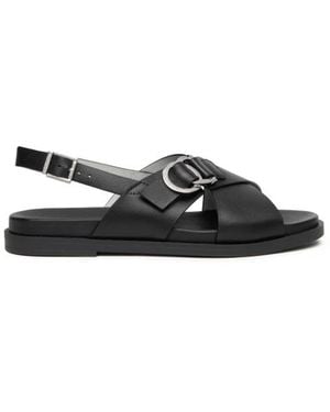 Nero Giardini Flat Sandals - Black