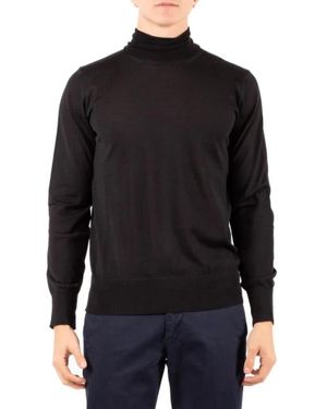 hindustrie Strick-Rollkragenpullover - Schwarz