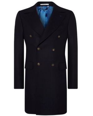 Van Gils W11909 Double-Breasted Jas - Blauw