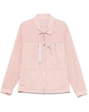 C.P. Company Chrome-R Full Zip Overshirt - Roze