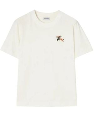 Burberry Tops ,Katoen T-Shirt Burb H26 - Wit
