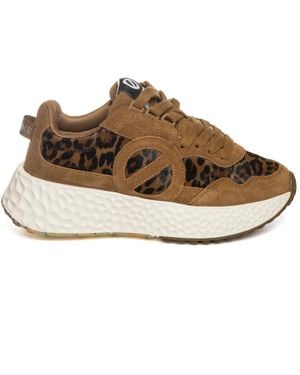 No Name Schoenen ,Bruin ,Suède Carter Jogger