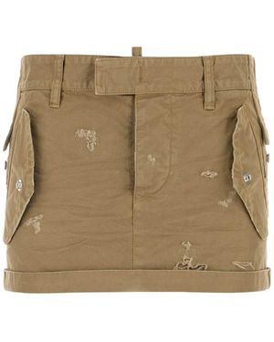 DSquared² Short Skirts - Neutro