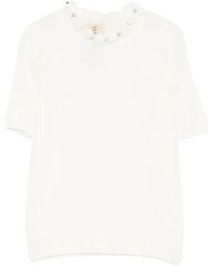 Valentino Garavani Round-Neck Knitwear - Bianco