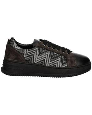 Missoni Schoenen ,Zwart ,Leer Alex Sneakers