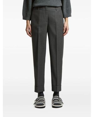 Peserico A04753D 03472 972 Cropped Broeken - Zwart
