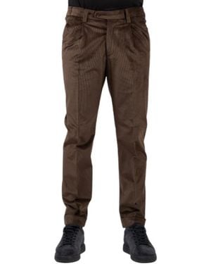 hindustrie Amalfi Slim-Fit Hose - Braun