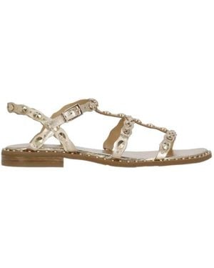 Ash Flat Sandals - Natural