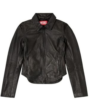 DIESEL Leather Jackets - Black