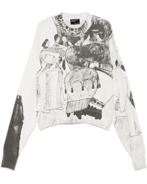 Enfants Riches Deprimes Round-Neck Knitwear - White